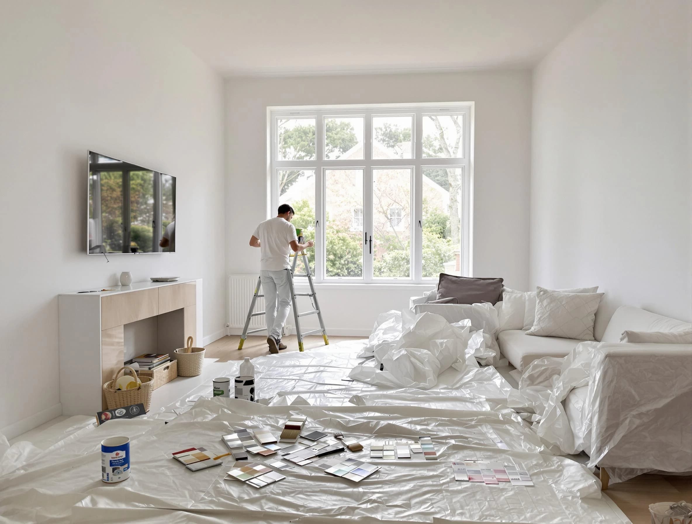 Anthem House Painters professional applying interior paint in Anthem, AZ
